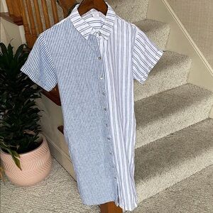 C&C California Coastal Blue and White Striped Dress